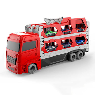 Camión de transporte Juguete | Emocionante - Pista de carreras y Set Die-Cast